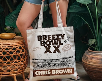 Chris Brown Tour Breezy Bowl XX V2 Vintage Bag, Chris Brown Bag, Chris Brown, Chris Brown Tote Bag, Chris Brown Vintage, Breezy