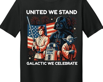 Star Wars 4th of July Shirt, Independence Day Tee, American Jedi Shirt, American Flag Shirt, Patriotic Shirt, Patriotic Star Wars Shirt