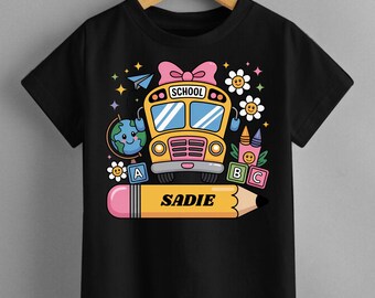 Custom School Bus Driver Tee, Back To School Shirt, School Bus Driver T-Shirt, School Bus Driver Gift, Back to School Tee