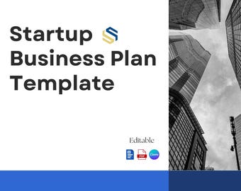 Plantilla de plan de negocios / Plan de negocios editable en Canva para emprendedores y empresas emergentes