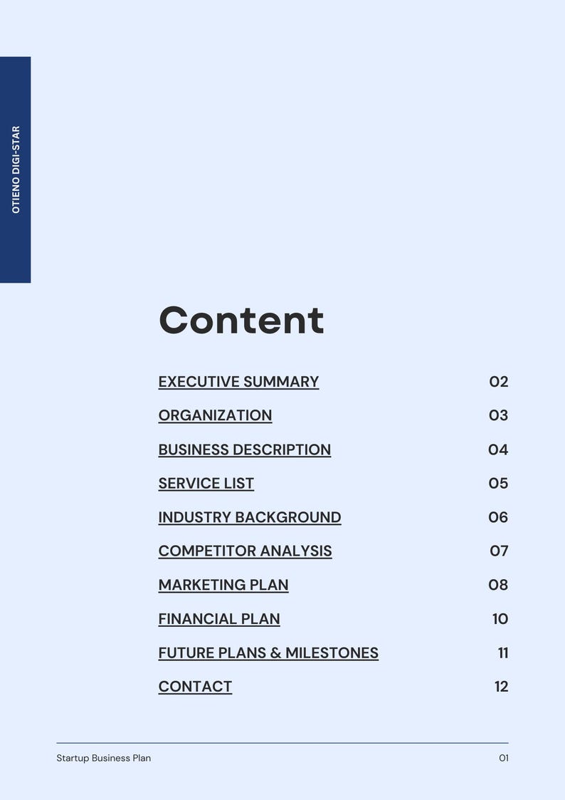 Business Plan Template | Editable Canva Business Plan for Entrepreneurs ...