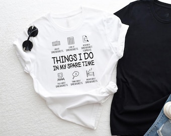 面白いスプレッドシートTシャツ：Excel好き、会計士へのギフト