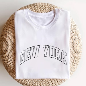 New York Travel Shirt - Klassisches New York City T-Shirt - NYC Souvenir T-Shirt - New York College Style Shirt - Big Apple Reisegeschenk