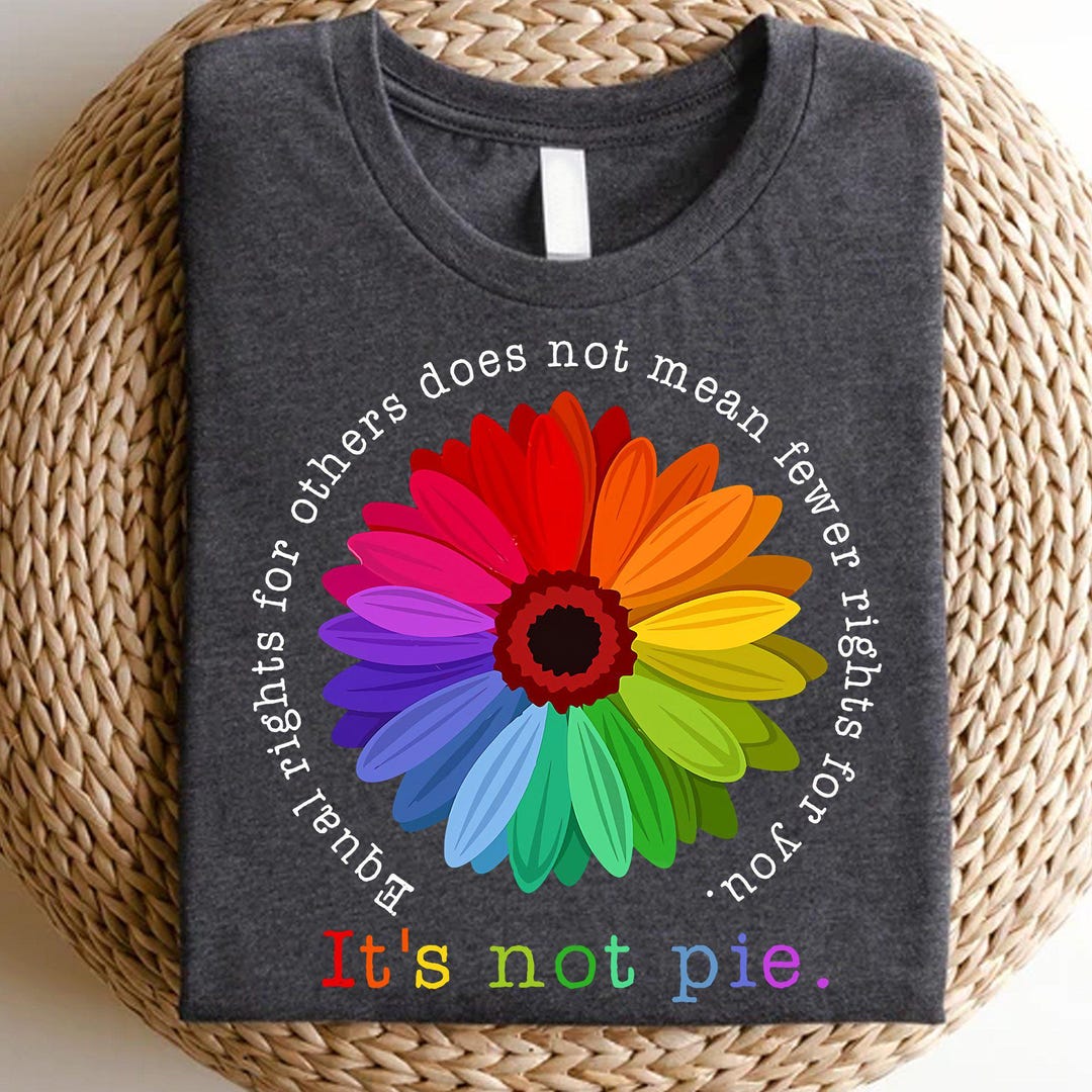 Equal Rights Flower T-shirt: LGBTQ+ Pride Feminist Gift - Etsy