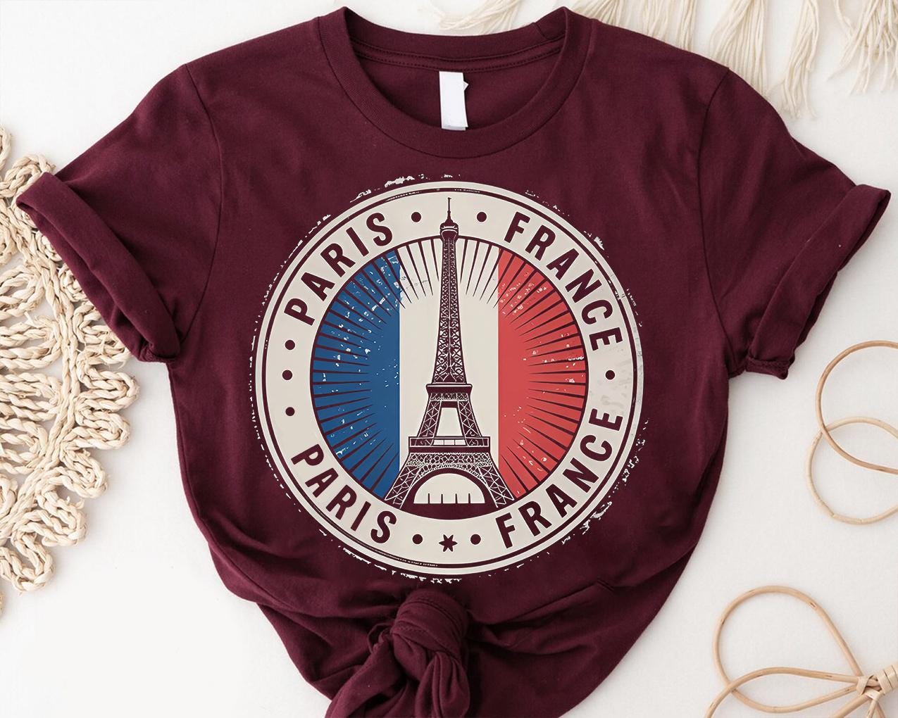 ヴィンテージ パリ フランス Tシャツ：エッフェル塔 スーベニア T 