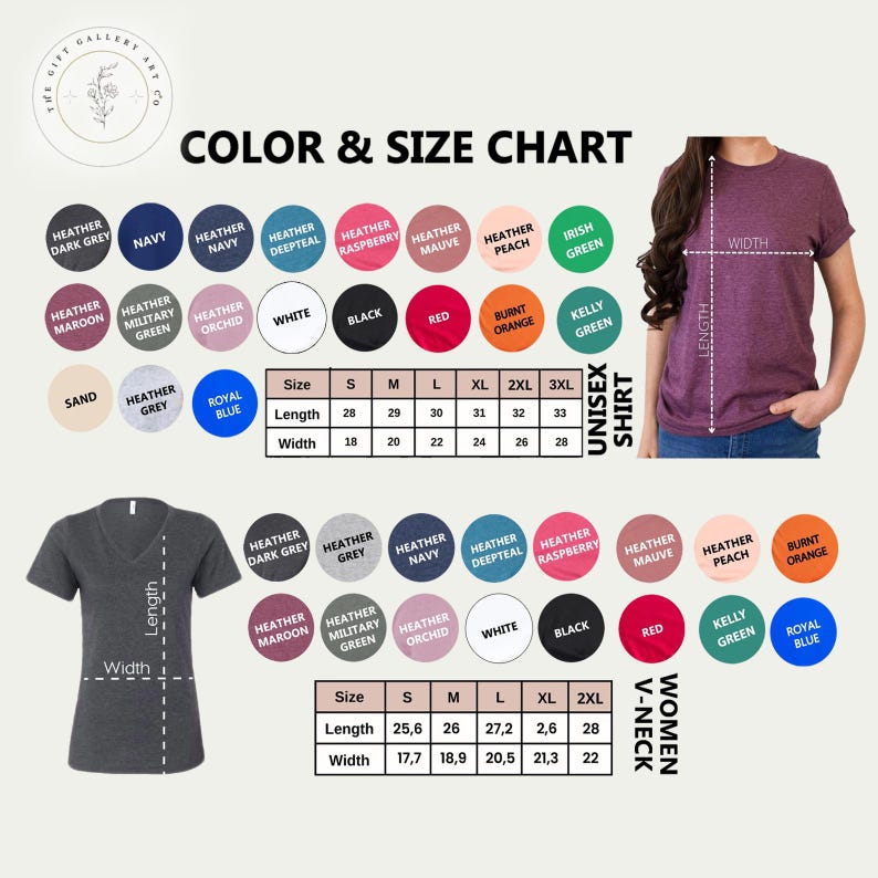 a women's t - shirt size chart with a woman's t -
