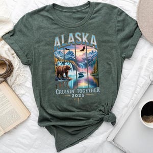 Shirt Alaska Cruisin&#39; Together 2025 - Alaska Cruise Vacation T-shirt - Shirt familiecruisereis - Bijpassend groepscruise T-shirt