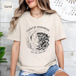T-shirt citation féministe : on ne se souviendra pas de moi - cadeau d&#39;autonomisation