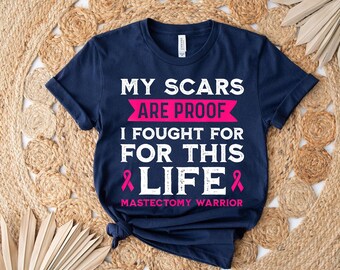 Maglietta Donna Nastro Rosa - Sensibilizzazione Cancro Al Seno - Scritta 'Stronger Than Cancer' - Girocollo In Misto Cotone