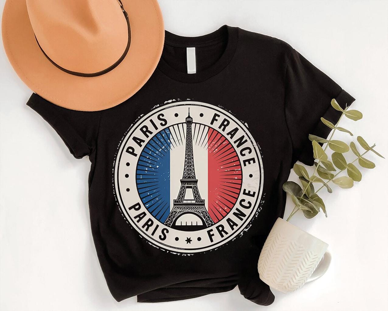 ヴィンテージ パリ フランス Tシャツ：エッフェル塔 スーベニア T 