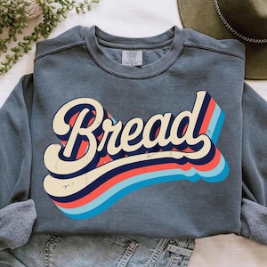 Retro Brödgrafik T-shirt - T-shirt i vintagestil