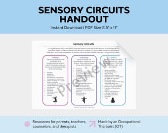 Handout Sensorische Kreisläufe: Sensorische Regulation, Ergotherapie (PDF Download)