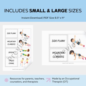 Movement Break Cards: Exercises for Self-Regulation & Focus (PDF Download) image 5