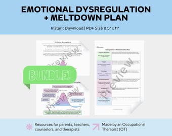 Understanding Meltdowns + Action Plan Bundle: Emotional Dysregulation in Kids & Teens (PDF Download)