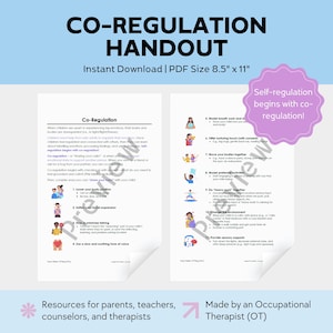 Co-Regulation Handout: Supporting Self-Regulation for Kids & Teens (PDF Download)