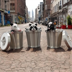 Trash Racoon Articulated Animal Fidget Toy Gift Collection Fun Display Opossum Fidget Skunk Fidget Racoon Trash Bandit