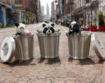 Trash Racoon Articulated Animal Fidget Toy Gift Collection Fun Display Opossum Fidget Skunk Fidget Racoon Trash Bandit