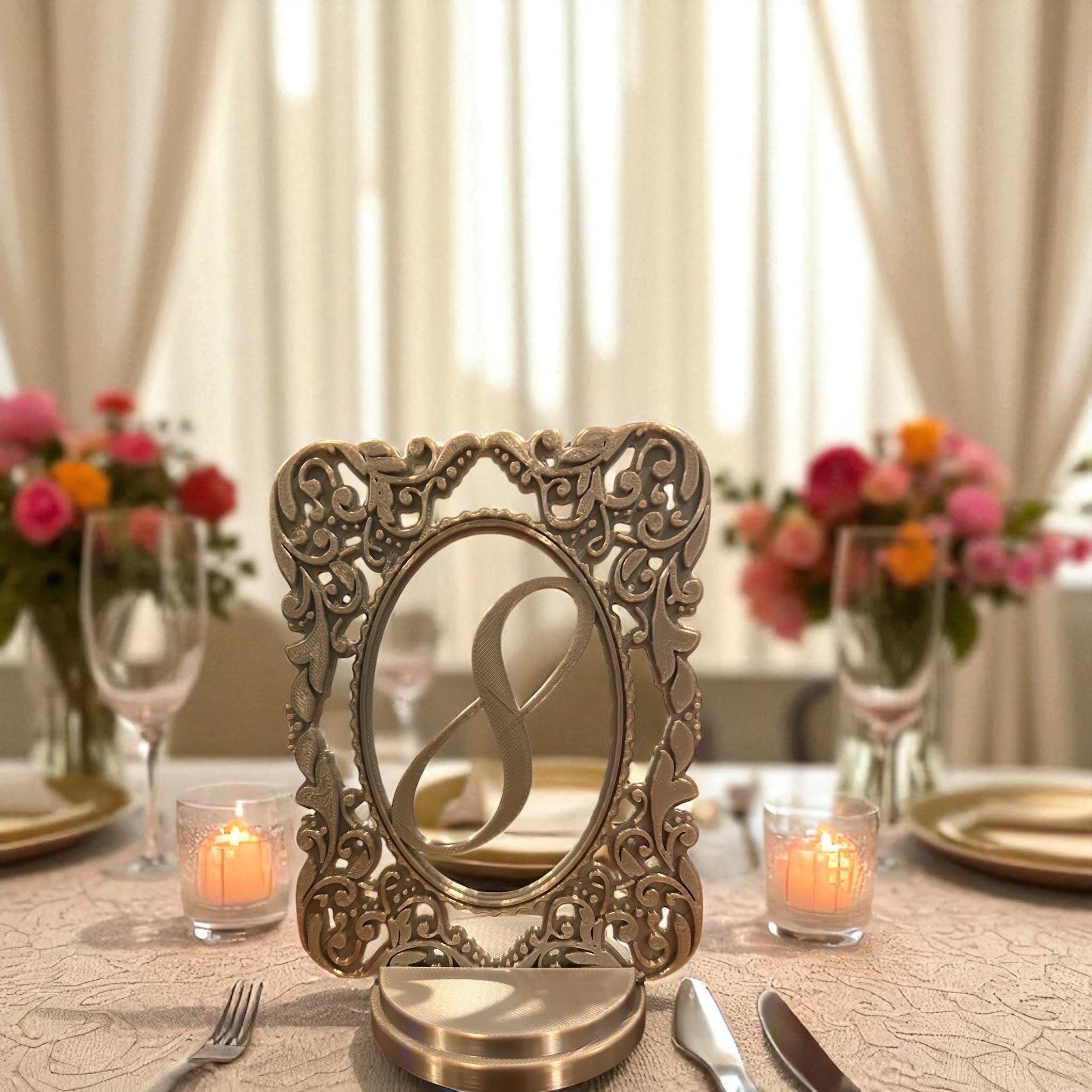 Rustic Wedding Table Number Sign