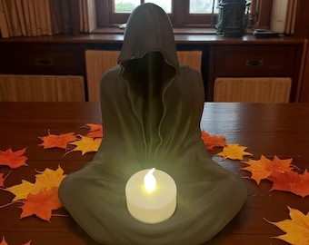 Grim Reaper Tealight Figurine Suriel Figure Gift Sitting Ghost Halloween Decor