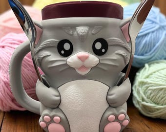 Cat Ice Cream Pint Holder: Animal Lover Gift, Fun Movie Night
