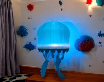 Medusa Jellyfish Lamp , Accent Light For Nursery, Kids Room Decor, Maternity Gift