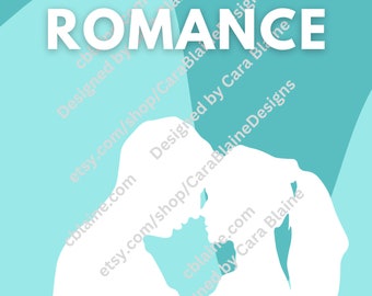 Simple Teal Romance ebook cover template