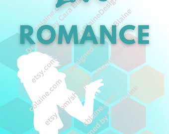 Aqua Geo Romance ebook cover template
