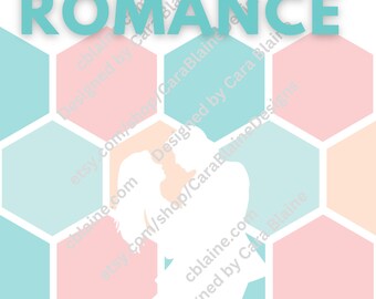 Geo Romance ebook cover template