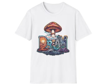 Psychedelic Mushroom T-Shirt: Trippy Dream Graphic Tee
