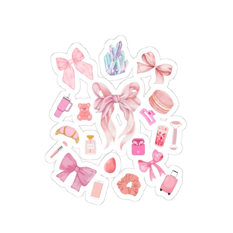 Pink Aesthetic Sticker, Laptop Decal, Guitar Sticker, Skateboard Decal ...