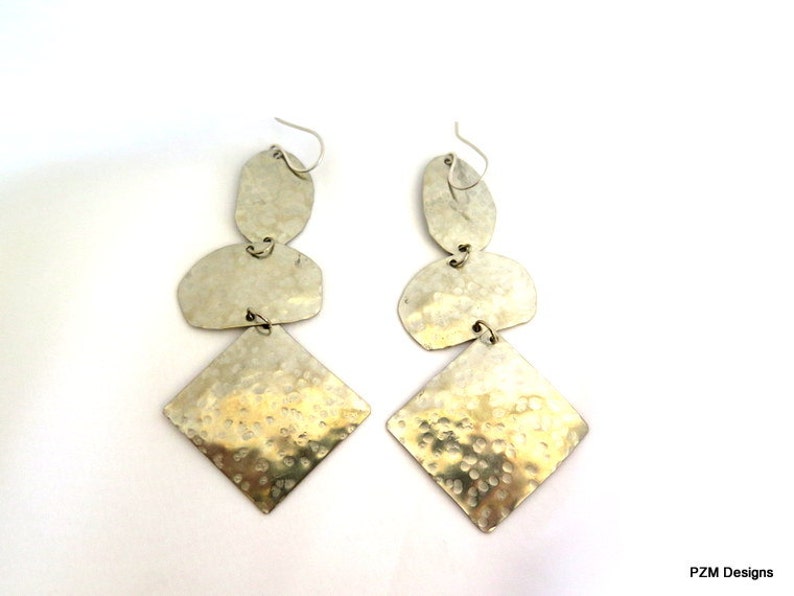 Artisan Silver Earrings Ethnic Tribal Dangle Earrings Gift Etsy
