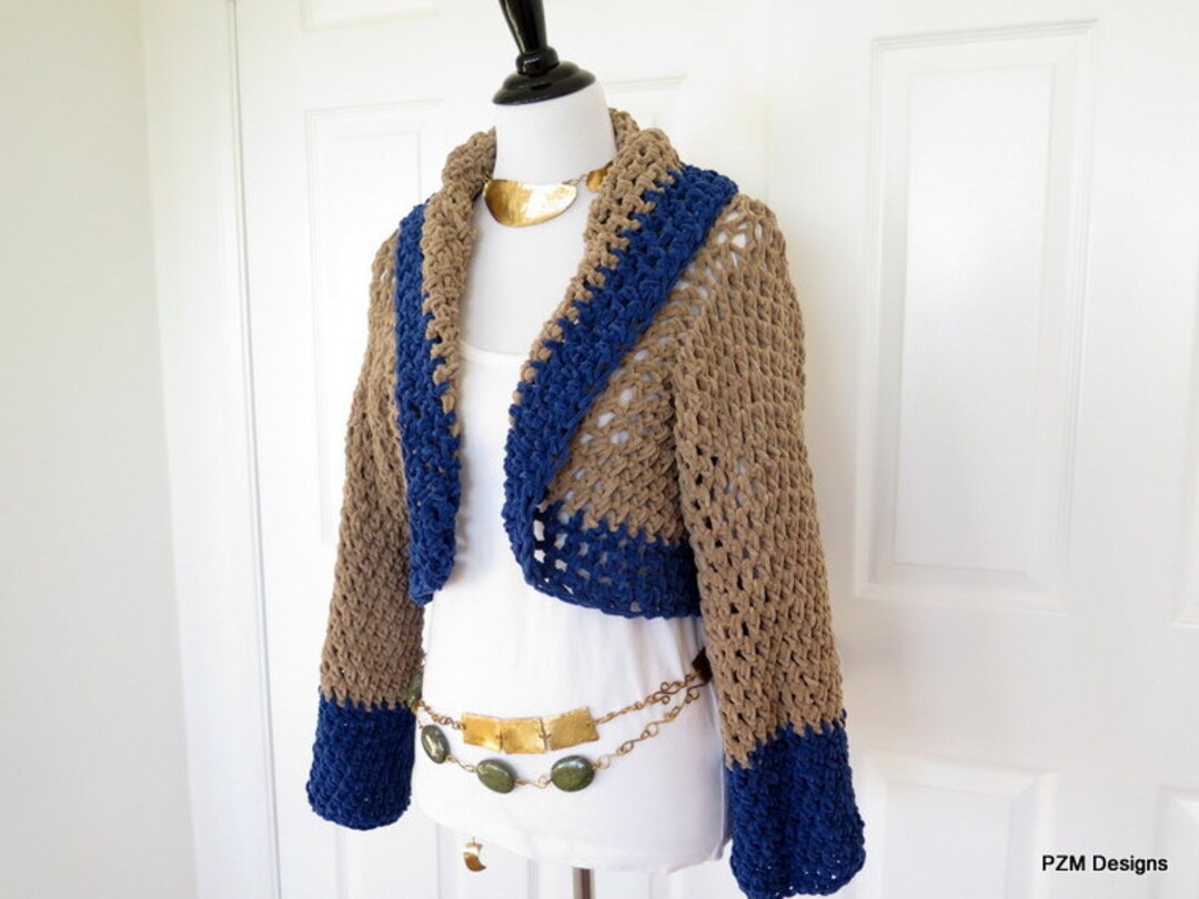 shawl collar shrug