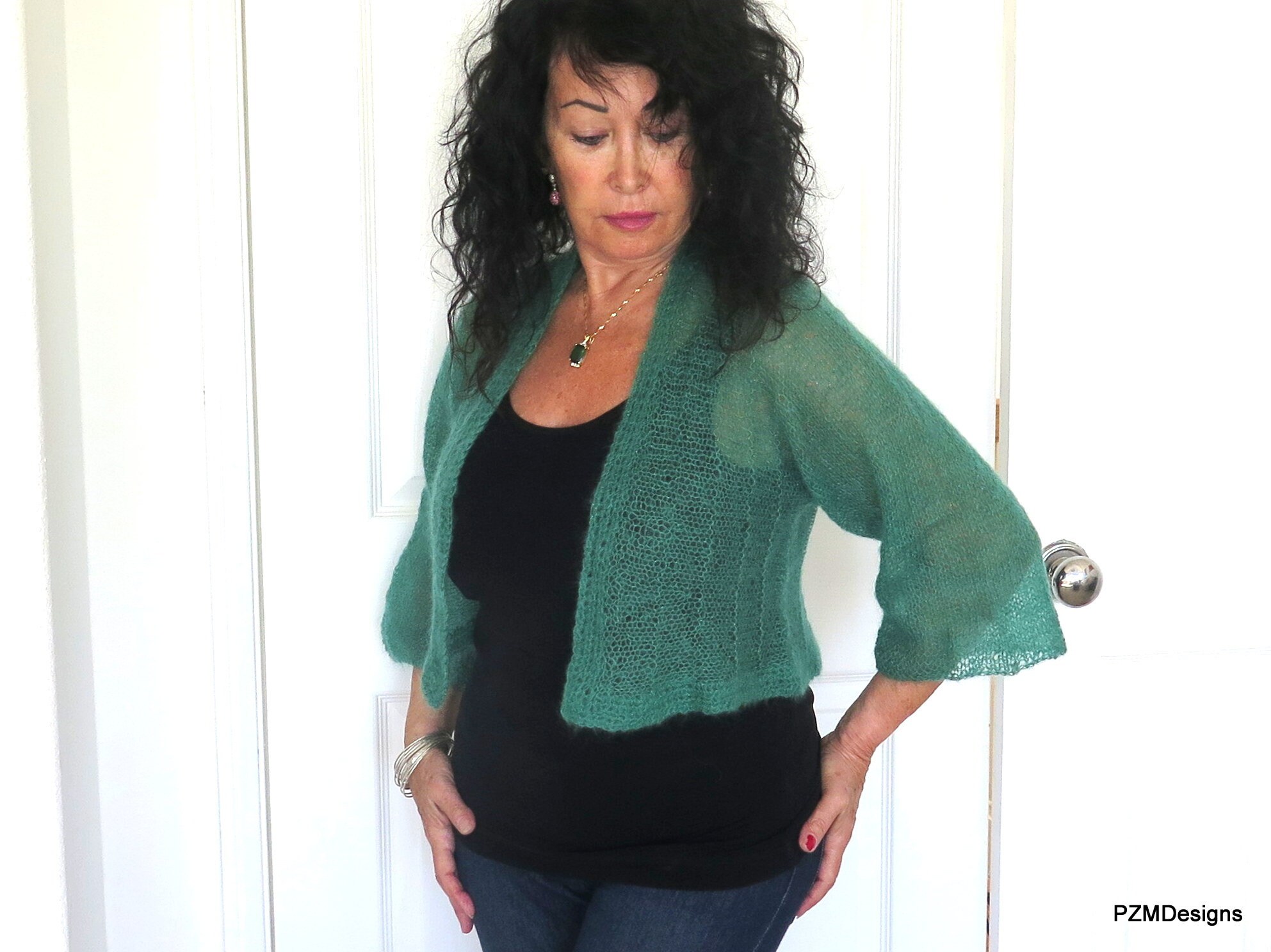 Kelly Green Shrug - Etsy
