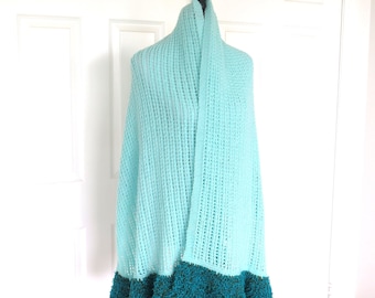 Extra Large Knit Shawl, Prayer Shawl, Meditation Shawl, Gift for Her