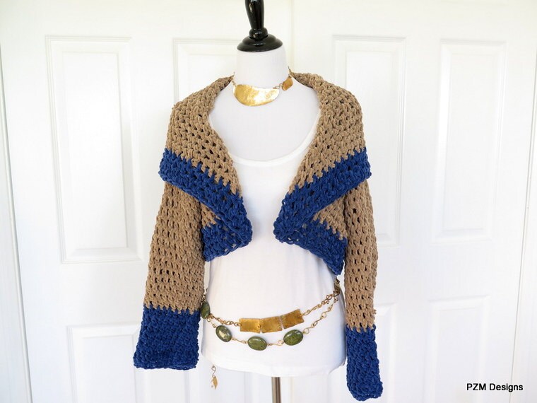shawl collar shrug