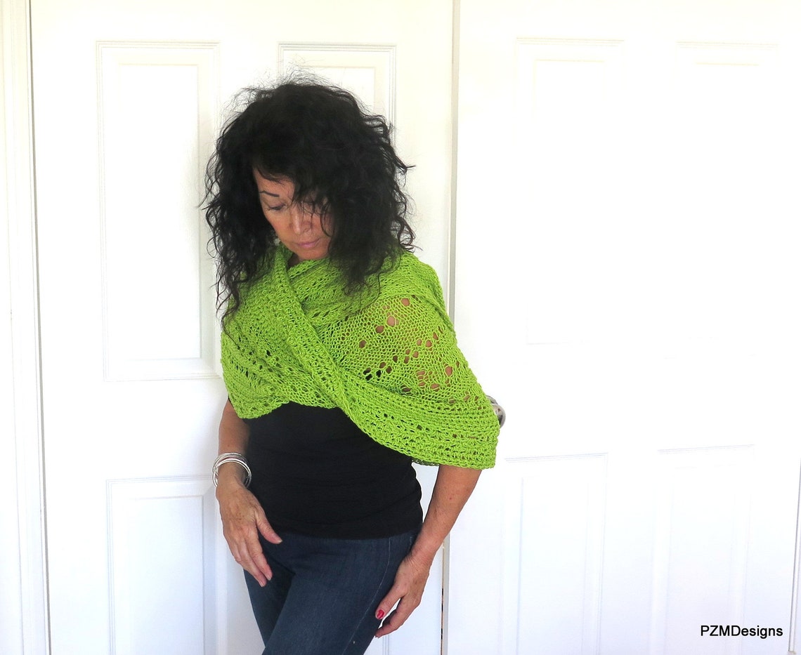 lime green shawl