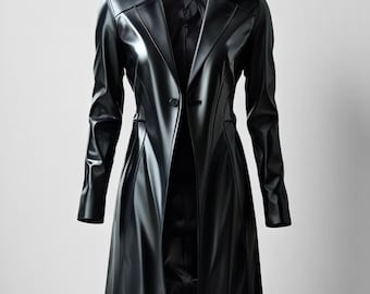 Solo Leveling Inspired Trench Coat – Anime Cosplay Jacket | Cotton, Wool, Faux & Genuine Leather | Unisex Dark Fantasy Coat + Free Wallet