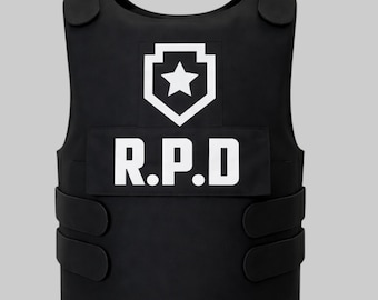 Chaleco RPD inspirado en Leon S. Kennedy – Armadura de cosplay – Traje táctico – Disfraz de policía – Regalo para gamers