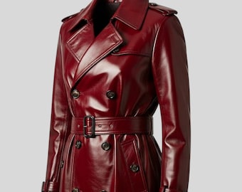 Gabardina roja inspirada en Dante – Cosplay de Devil May Cry, ropa urbana de anime gótico