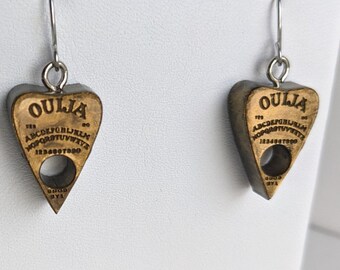 Ouija planchette earrings