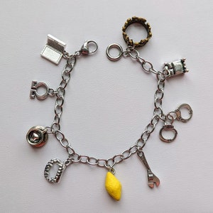Fan Fiction Trope themed charm bracelet or necklace