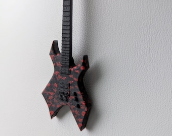Eddie's Sweetheart guitar inspired necklace or tree ornament