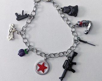 Winter Soldier inspired charm bracelet or necklace