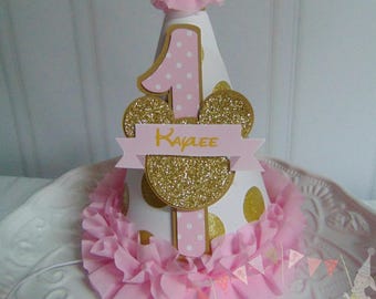 Minnie Mouse Pink And Gold Petite Party Package 1st Birthday Etsy