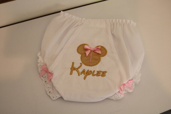 Minnie Mouse Pink and gold Birthday bloomer Minnie Mouse birthday Il_570xn