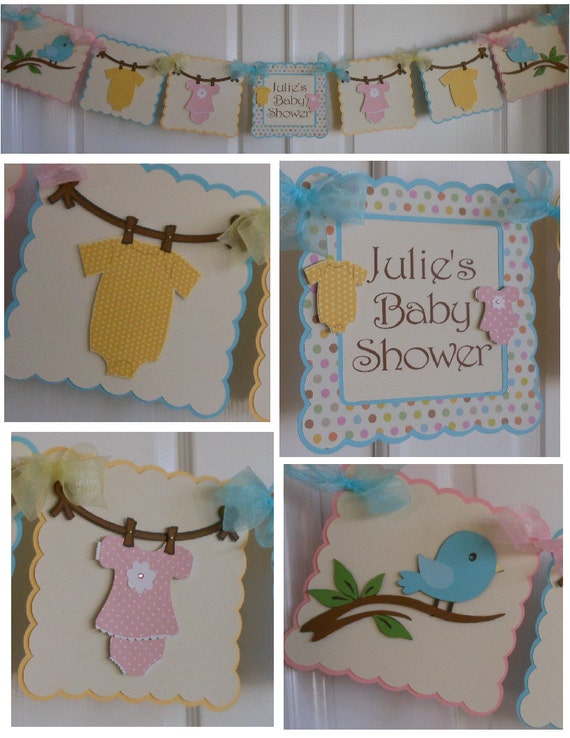 Items similar to Babies Clothesline Baby Shower Party Package on Etsy