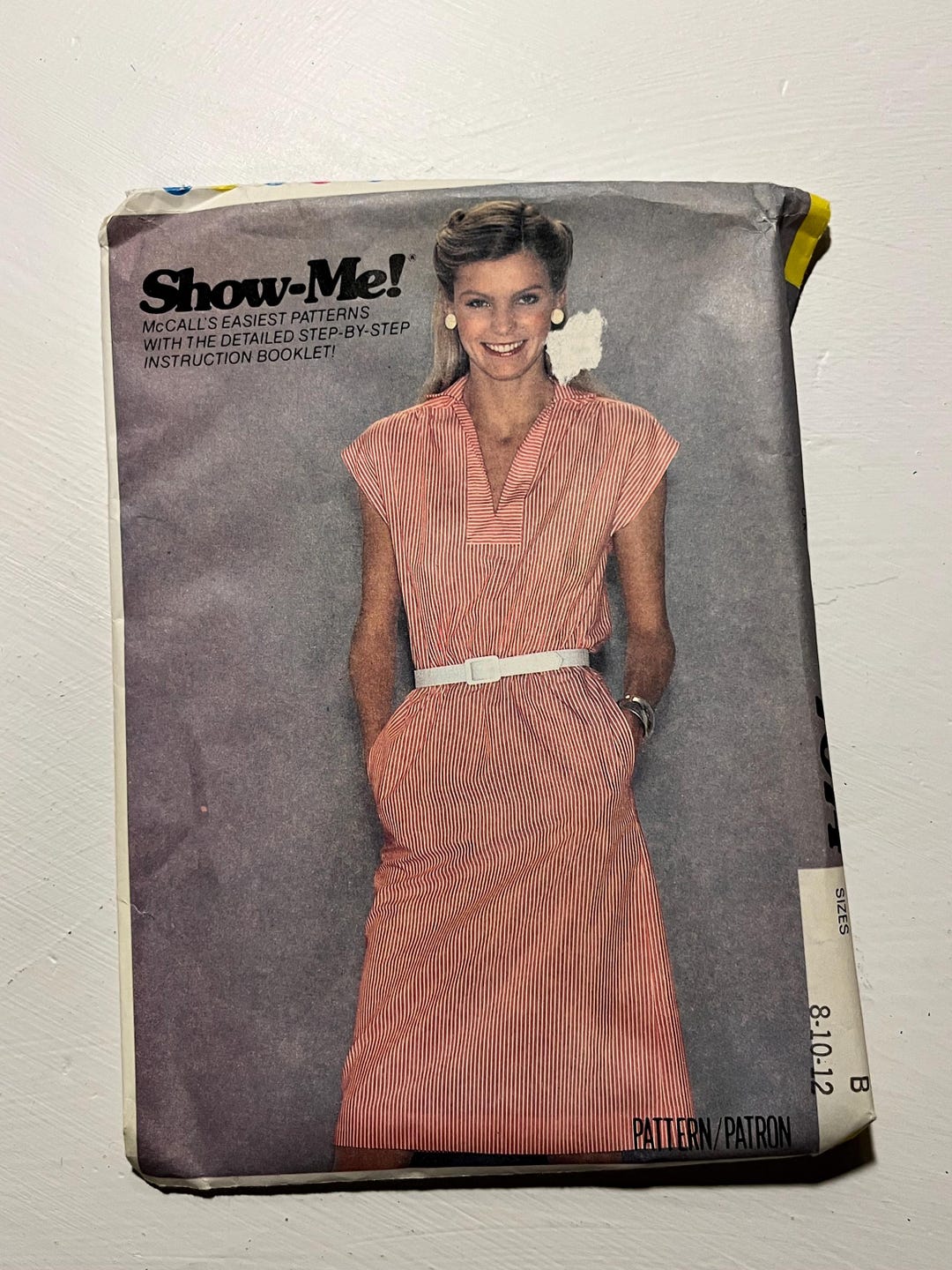 Sewing Pattern Show Me! Mccalls 7074 Yoke Drop Sleeves Tunic Collar ...