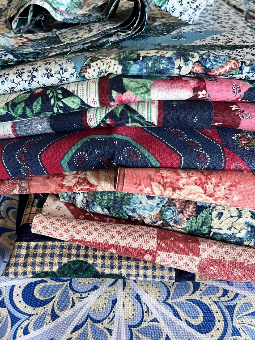 Cheater Panel Cheater Quilt Panels for Sewing or Upcycling LOT of 18 Pieces. All ...