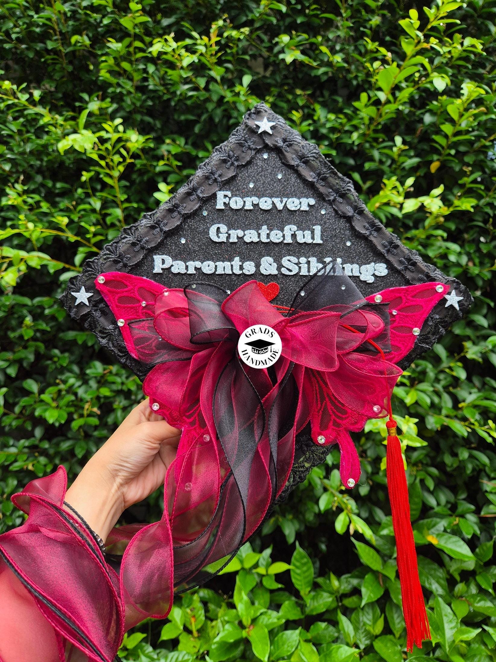 Custom Gothic Style Grad Cap – Handmade Design With Personalized ...