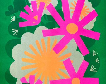 SPRING TIME A3 Riso Print